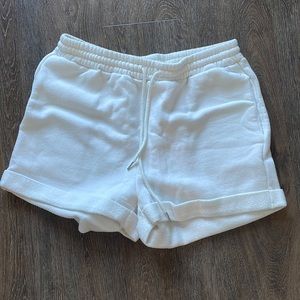 White Sweatshorts